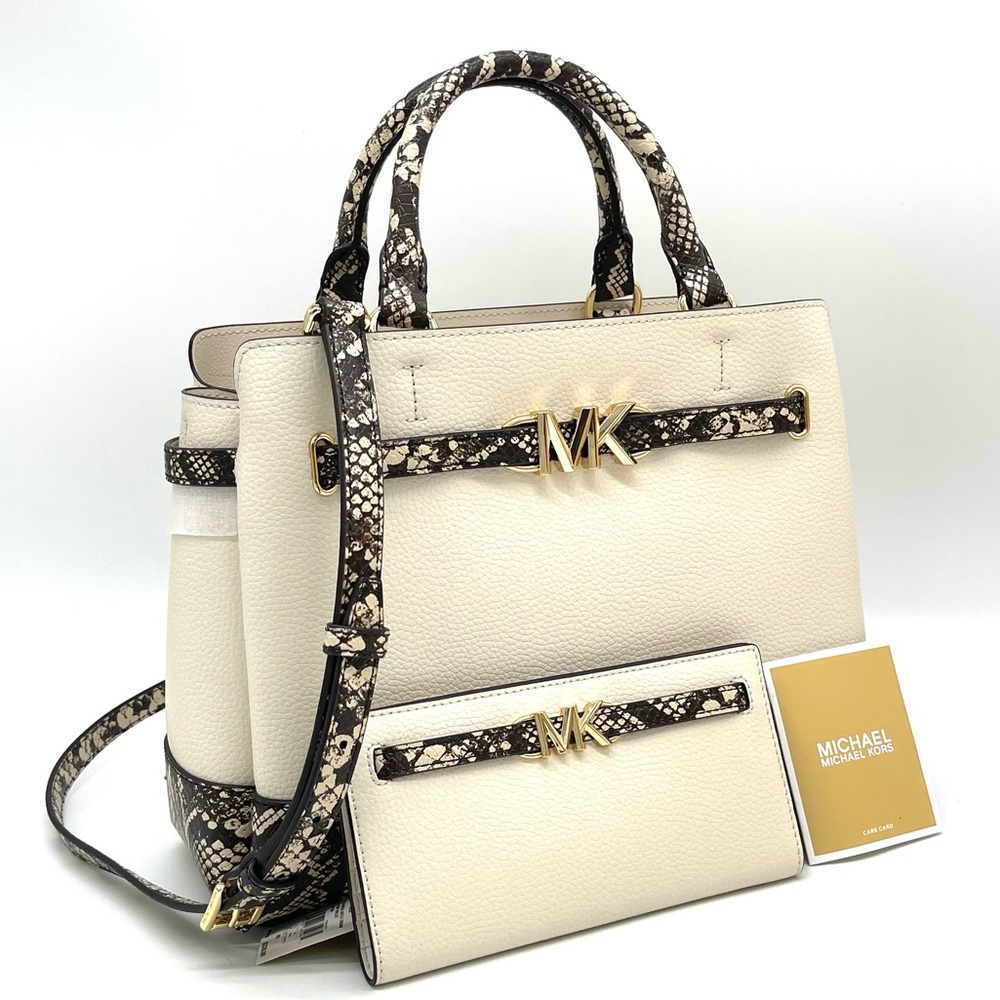 Michael Kors Reed Large Center Zip Satchel Crossbody Bag & Snap Bifold Wallet